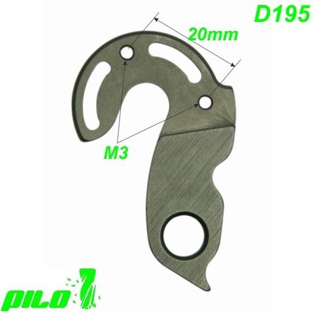 Ausfallenden Schaltaugen CNC Pilo D195 Cannondale