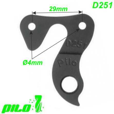 Ausfallende Schaltauge CNC Pilo D251 Marin