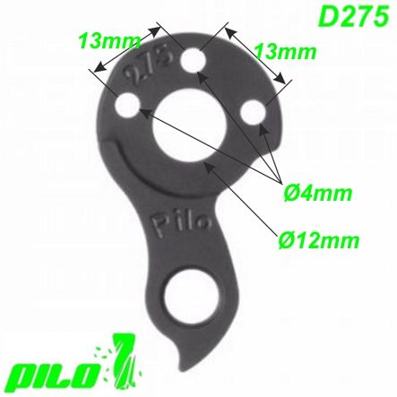 Ausfallende Schaltauge CNC Pilo D275 Cube