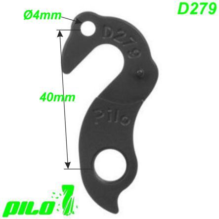 Ausfallende Schaltauge CNC Pilo D279 MBK