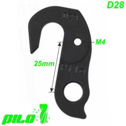 Ausfallenden Schaltaugen CNC Pilo D28 Claud Butler Falcon Optima Schwinn Shogun