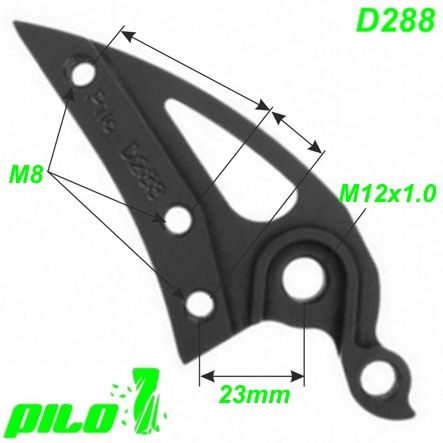 Ausfallende Schaltauge CNC Pilo D288 Cube