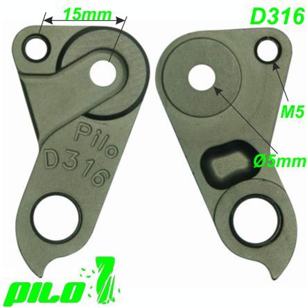 Ausfallende Schaltauge CNC Pilo D316 Scott