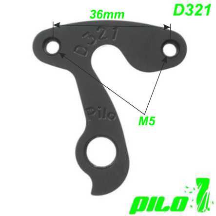 Ausfallende Schaltauge CNC Pilo D321 Trek