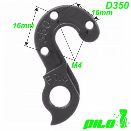 Ausfallende Schaltauge CNC Pilo D350 Canyon