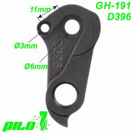Ausfallende Schaltauge GH-191 CNC Pilo D396 Giant