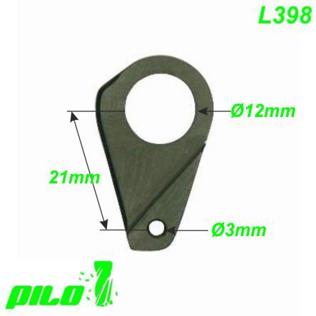 Ausfallende Schaltauge CNC Pilo L398 links Giant