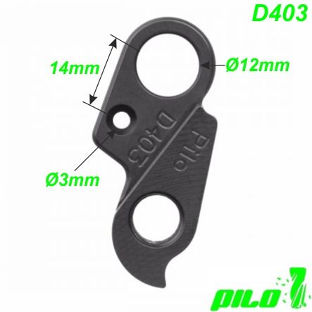 Ausfallende Schaltauge CNC Pilo D403 BMC