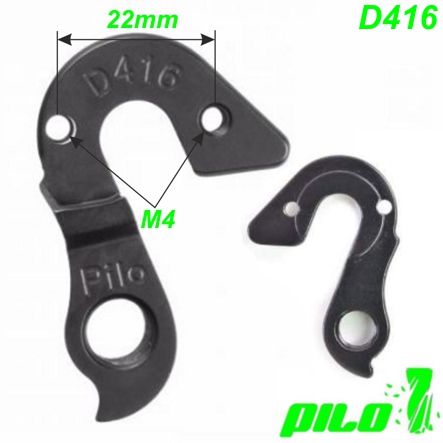 Ausfallende Schaltauge CNC Pilo D416 Corratec schwarz