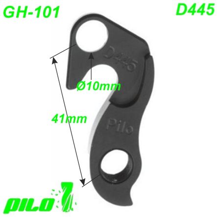 Ausfallende Schaltauge GH-101 CNC Pilo D445 Focus