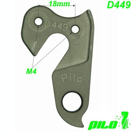 Ausfallende Schaltauge CNC Pilo D449 Carrera Cube Haro Racer