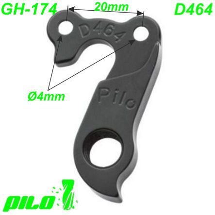 Ausfallende Schaltauge GH-174 CNC Pilo D464 Ghost Haibike Hercules Winora