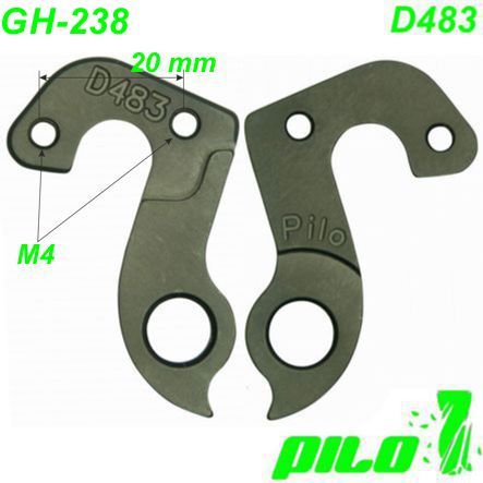 Ausfallende Schaltauge GH-238 Pilo D483 Haibike Vitus