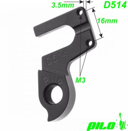 Ausfallende Schaltauge CNC Pilo D514 BMC