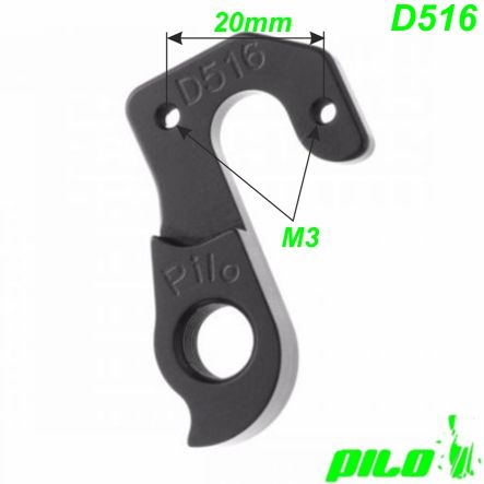 Ausfallende Schaltauge CNC Pilo D516 BMC