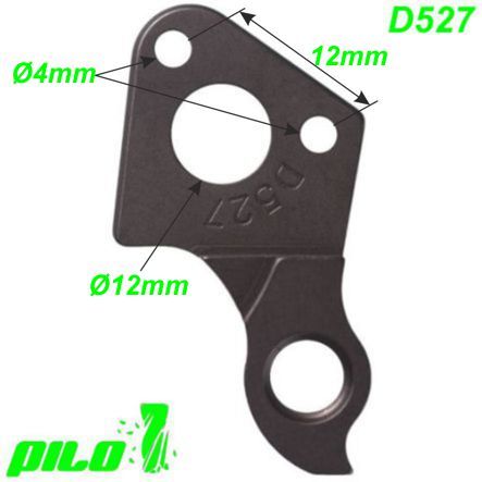 Ausfallende Schaltauge CNC Pilo D527 GT Bicycles