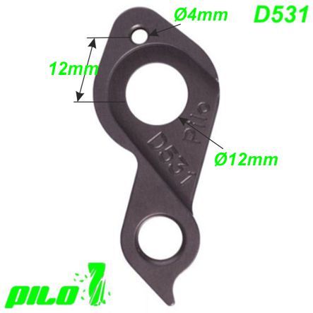 Ausfallende Schaltauge CNC Pilo D531 Focus