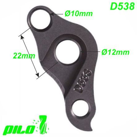 Ausfallende Schaltauge CNC Pilo D538 Focus