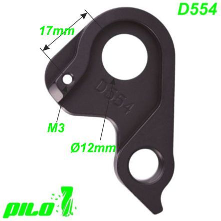 Ausfallende Schaltauge CNC Pilo D554 Ghost