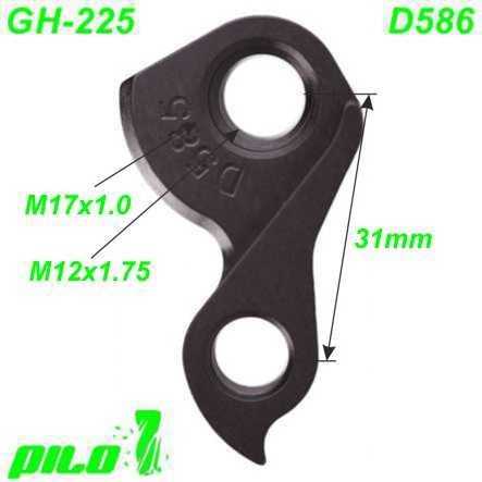 Ausfallende Schaltauge GH-225 CNC Pilo D586 Trek