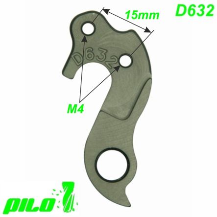 Ausfallende Schaltauge CNC Pilo D632 Cube