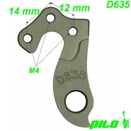 Ausfallende Schaltauge CNC Pilo D635 Bergamont