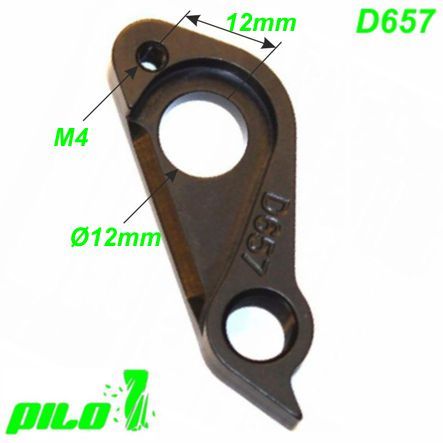 Ausfallende Schaltauge GH-290 CNC Pilo D657 Focus