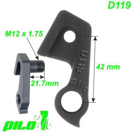 Ausfallende Schaltauge D119 CNC Pilo Gary Fisher Trek