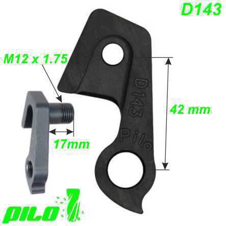 Ausfallende Schaltauge GH-188 D143 CNC Pilo Gary Fisher Trek