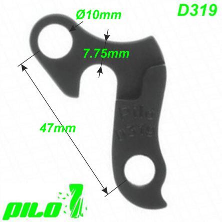 Ausfallende Schaltauge CNC Pilo D319 Marin