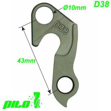 Ausfallende Schaltauge CNC Pilo D38 Specialized