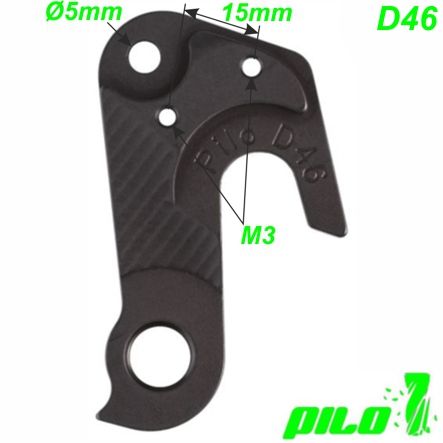 Ausfallende Schaltauge CNC Pilo D46 Cannondale