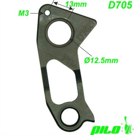 Ausfallende Schaltauge CNC Pilo D705 BMC