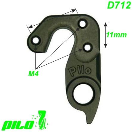 Ausfallende Schaltauge CNC Pilo D712 Canyon