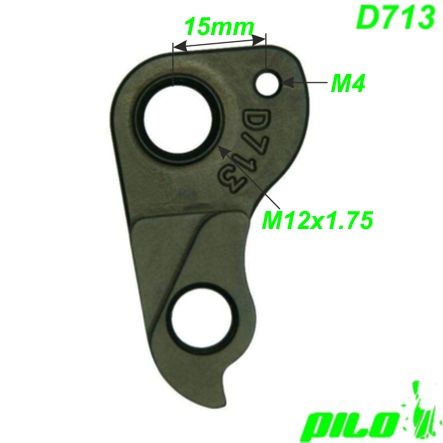 Ausfallende Schaltauge CNC Pilo D713 Cannondale
