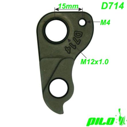 Ausfallende Schaltauge CNC Pilo D714 Cannondale