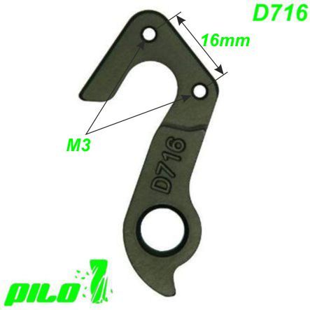 Ausfallende Schaltauge CNC Pilo D716 GT Bicycles