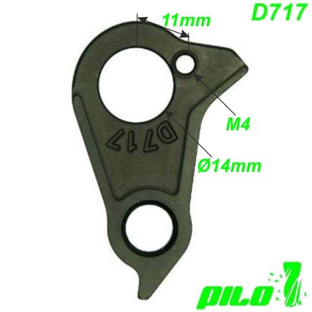 Ausfallende Schaltauge CNC Pilo D717 Canyon