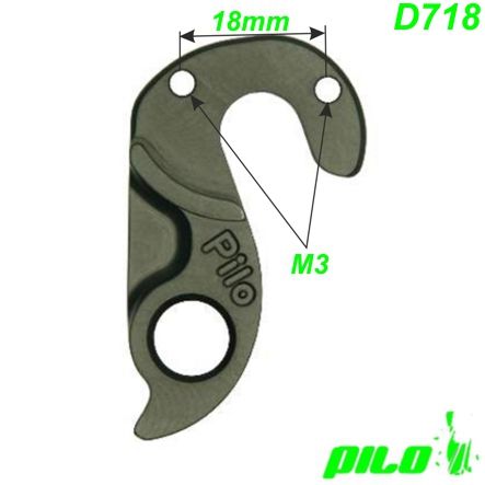 Ausfallende Schaltauge CNC Pilo D718 Bergamont