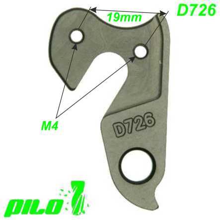 Ausfallende Schaltauge CNC Pilo D726 KHS M4 19mm