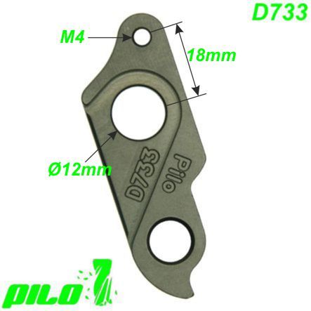 Ausfallende Schaltauge CNC Pilo D733 Haibike