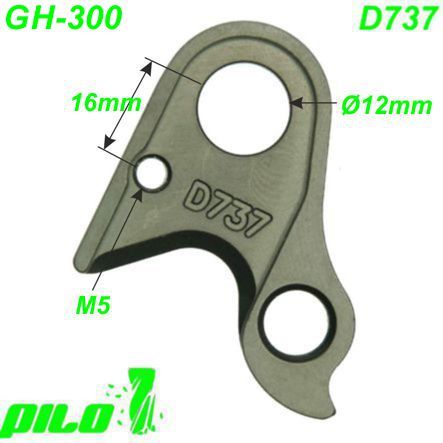 Ausfallende Schaltauge GH-300 CNC Pilo D737 Haibike