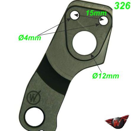 Ausfallende Schaltauge CNC Wheels 326 Giant