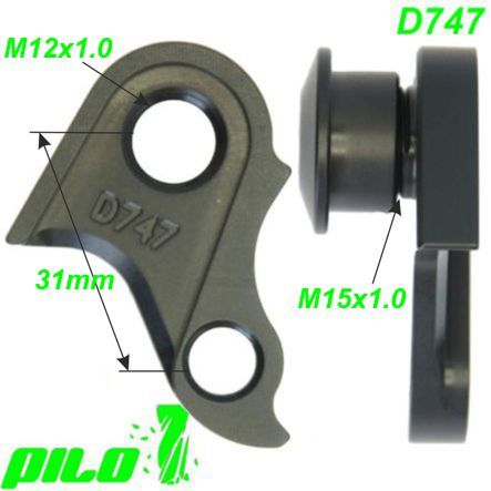 Ausfallende Schaltauge CNC Pilo D747 Haibike Vitus