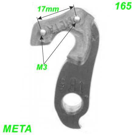 Ausfallende Schaltauge CNC Meta 165 Specialized