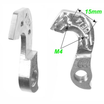 Ausfallende Schaltauge CNC Meta 222 Cube