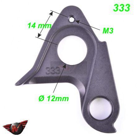 Ausfallende Schaltauge CNC Wheels 333 BMC