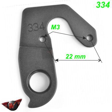 Ausfallende Schaltauge CNC Wheels 334 BMC