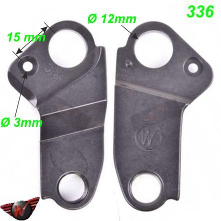 Ausfallende Schaltauge CNC Wheels 336 BMC