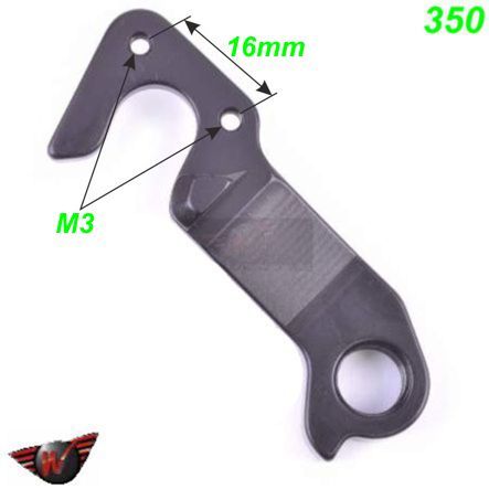 Ausfallende Schaltauge CNC Wheels 350 GT Bicycles